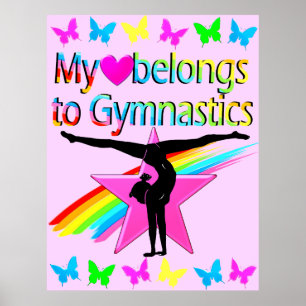 POSTER BONITO O MEU CORAÇÃO PERTENCE A GINASTICS RAINBOW