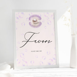 Poster Bonito pérola favorece Chá de fraldas