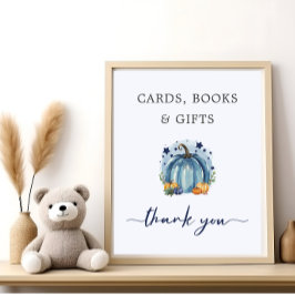 Poster Bonito presente de Chá de fraldas de Abóbora-de-Ab