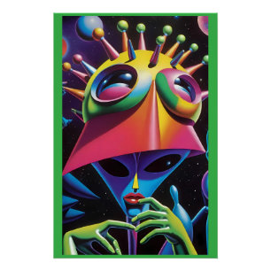 Póster Bonito Shy para uma Cara de estrelas