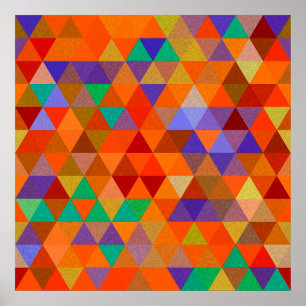 Poster Bonito Triângulo padrão de inclinação I + suas ide