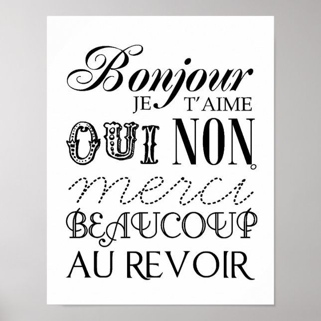 Poster Bonjour (Frente)