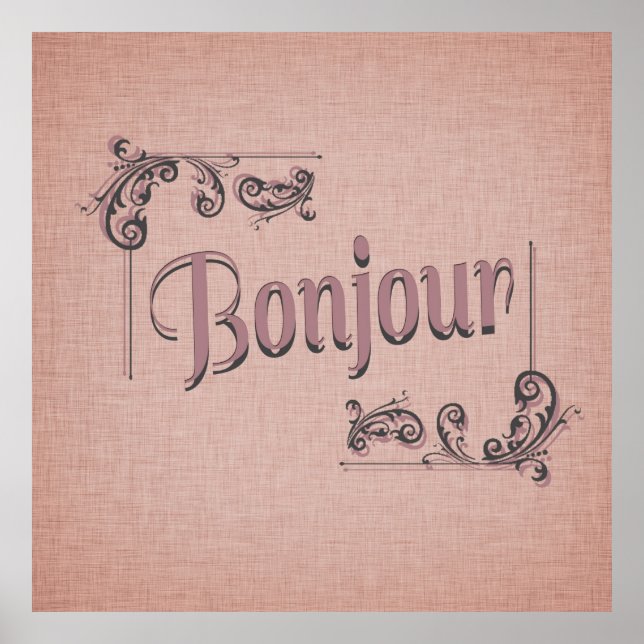 Poster Bonjour (Frente)