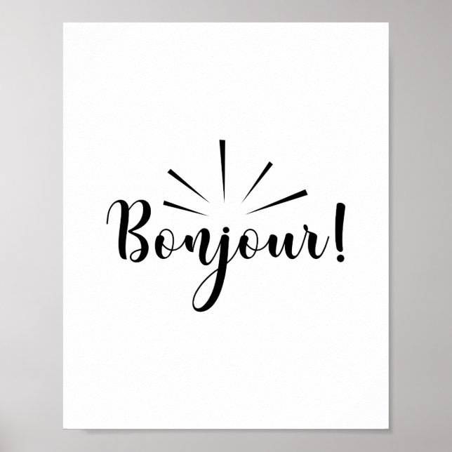 Poster Bonjour (Frente)