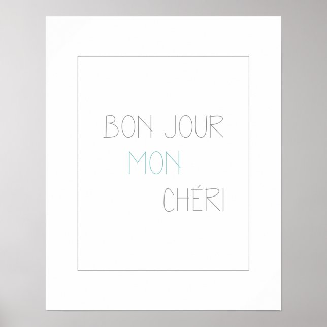 Poster Bonjour Mon Cheri II (Frente)