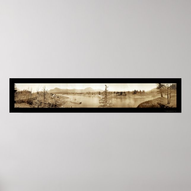 Póster Bonneville Dam Locks Foto 1934 (Frente)