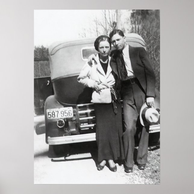 POSTER BONNIE & CLYDE - TEXAS OUTLAWS 1933 (Frente)