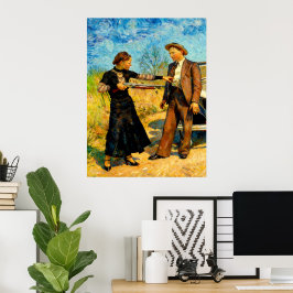 Poster Bonnie e Clyde Brincando 1934 Pintura de IA