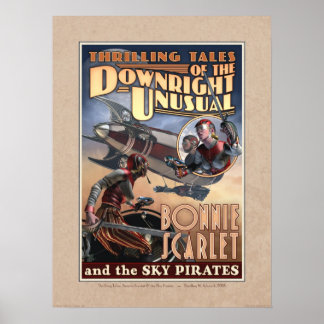 Poster Bonnie Scarlet & the Sky Pirates (18x24")