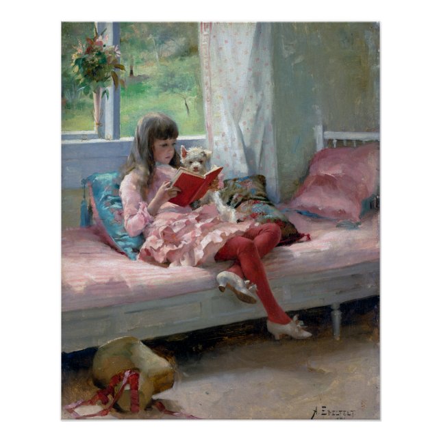 Póster Bons Amigos por Albert Edelfelt 1881 (Frente)