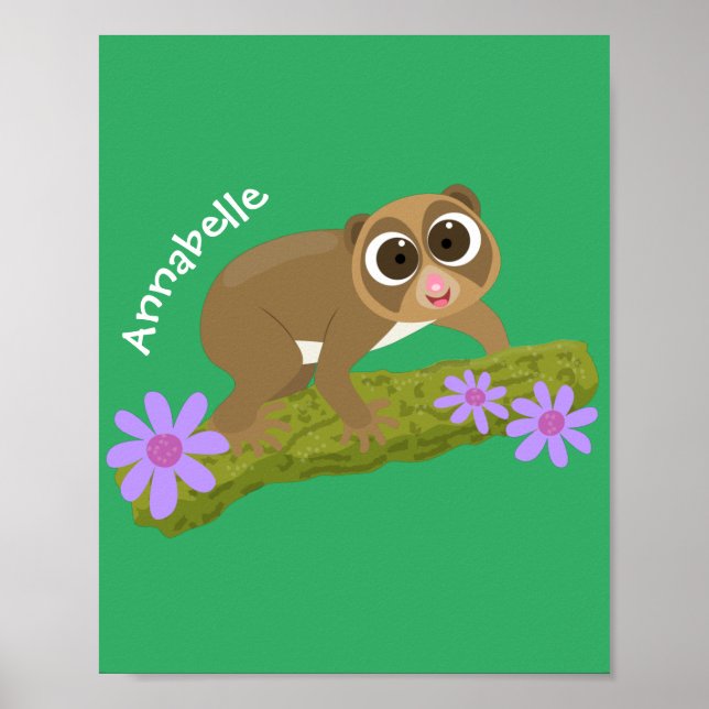 Poster Bons e felizes loris em desenhos animados (Frente)