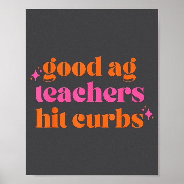 Poster Bons professores de Ag acertam obstáculos Citação  (Frente)