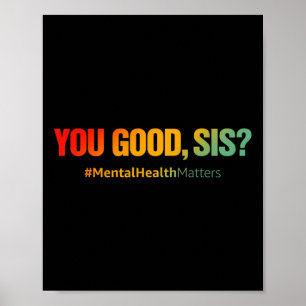 Poster Bons Sis Problemas de Saúde Mental Diversão Depres