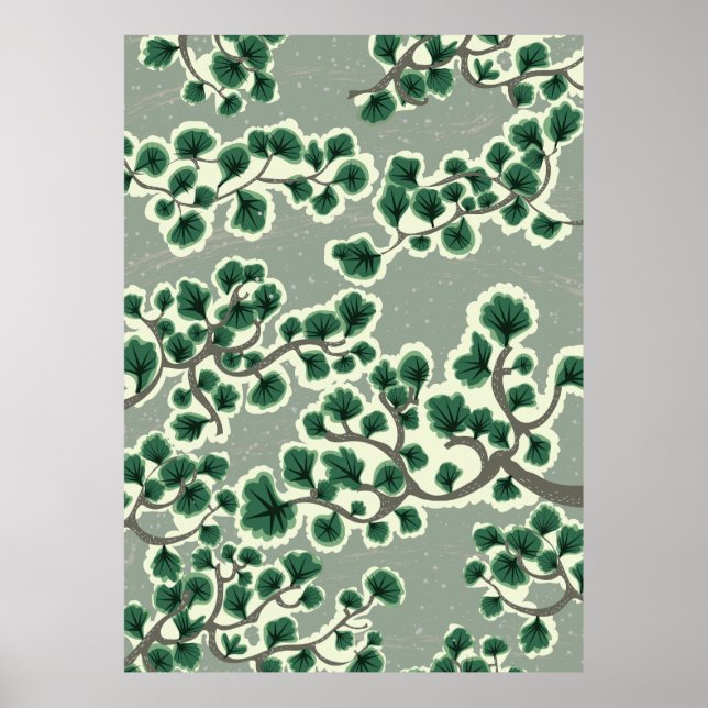 Poster Bonsai Tree Pattern (Frente)