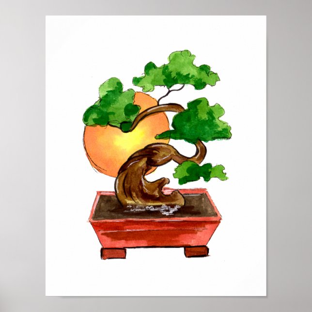 Poster Bonsai Tree Sun (Frente)