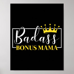 Poster Bônus mamãe coroa dia das mães fofo madrasta passo