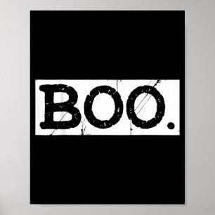 Poster Boo angustiado retrô fantasma estética de hallowee