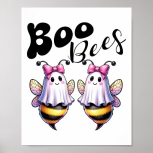 Poster Boo Bees Fantasma Abelhas Halloween Furiosas Mulhe