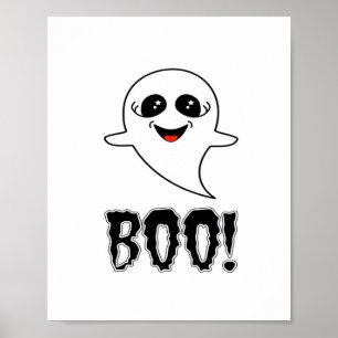 Poster Boo! Bonito Halloween Por Lucas Retro Classic