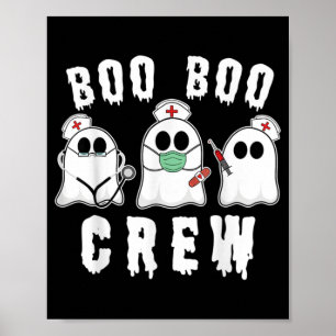 Poster Boo Boo Crew Enfermeira Enfermeira Fantasma Hallow