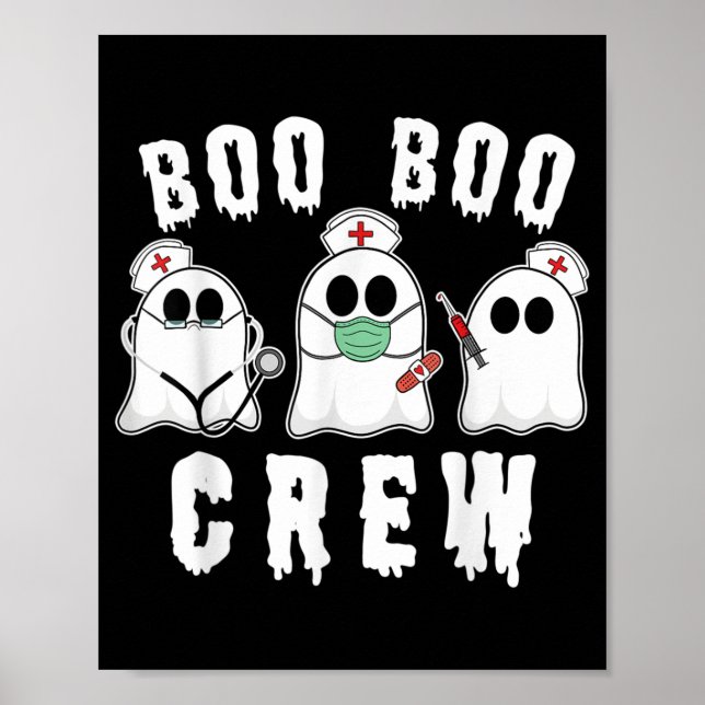 Poster Boo Boo Crew Enfermeira Enfermeira Fantasma Hallow (Frente)