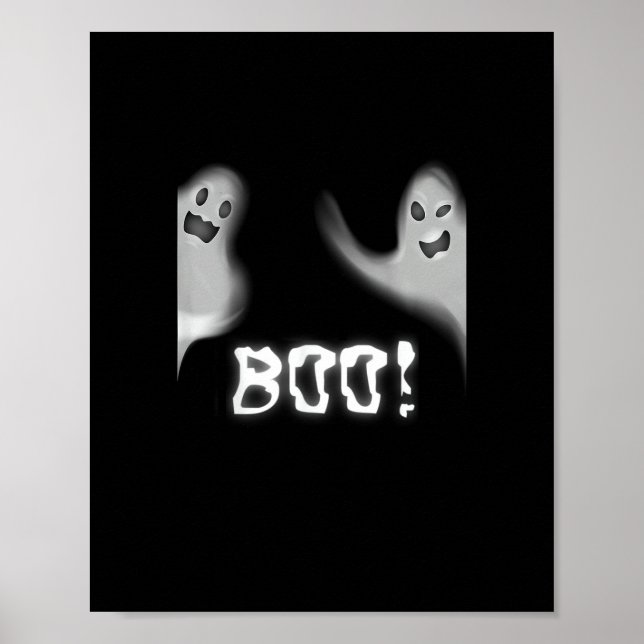 Poster Boo! Engraçado Escondendo Peekaboo Assustador Hall (Frente)