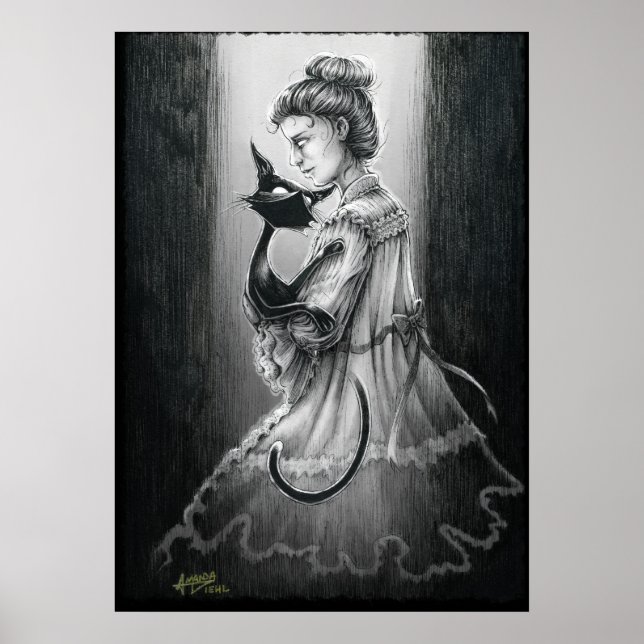 Poster Boo Gatinho com o Fantasma (Frente)