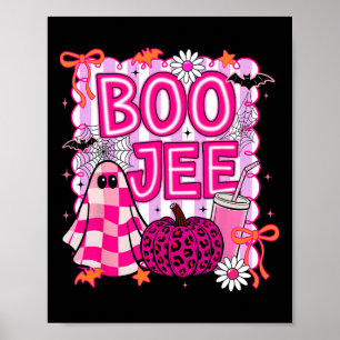 Poster Boo Jee Ghost Coffee Coquette Halloween Girl W