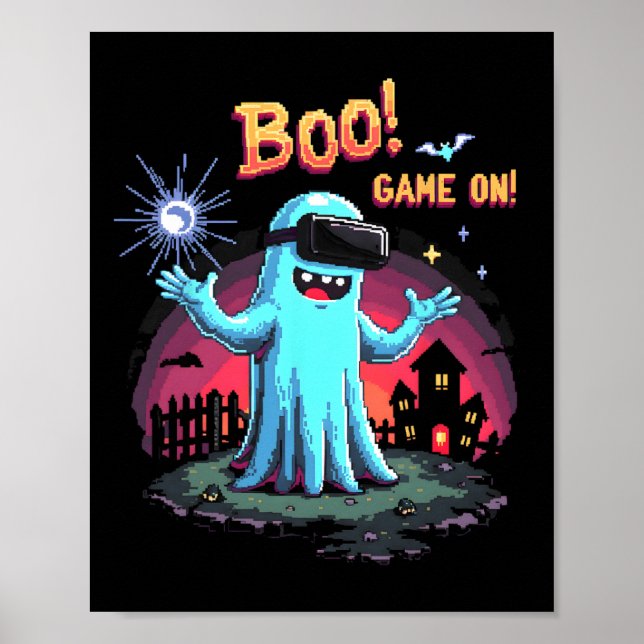 Poster Boo! Jogue! Fantasma De Jogador Spooky Com Control (Frente)