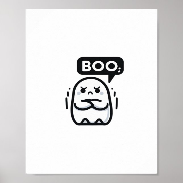 Poster Boo Of Disapproval Funny Quote (Frente)