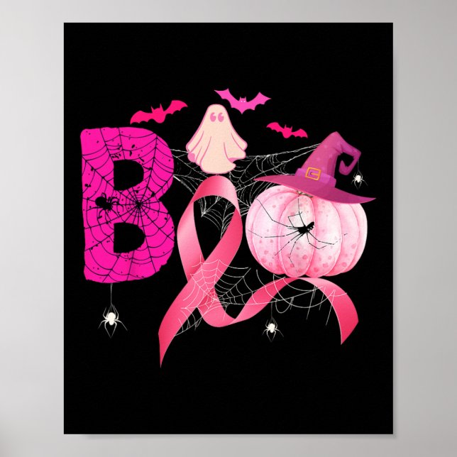 Poster Boo Pumpkin Witold Friso Rosa Friso Cancer (Frente)