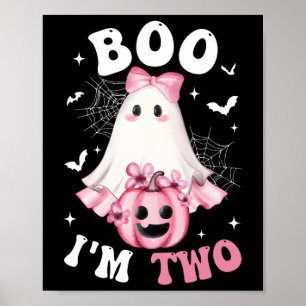Poster Boo, sou duas segundos aniversários, Arco rosa, ab