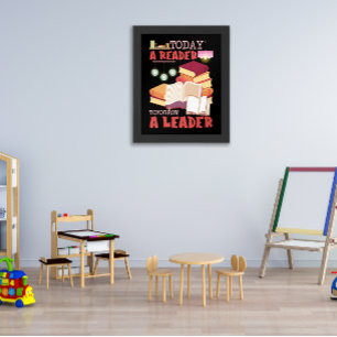 Poster Book Reading Today A Reader Tomorrow A Leader