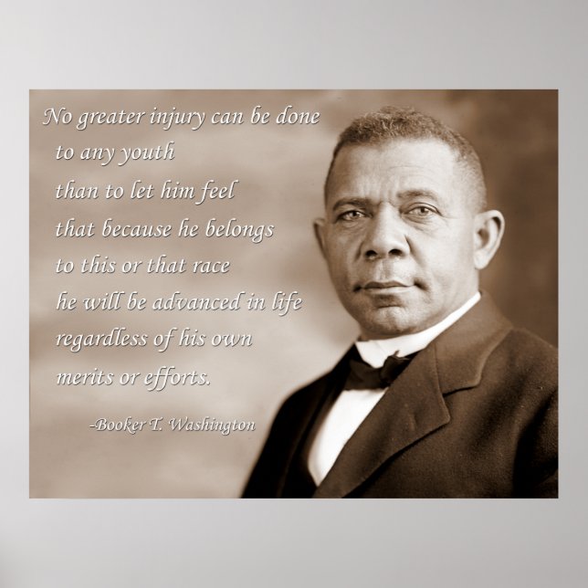 Póster Booker T. Washington Merit (Frente)