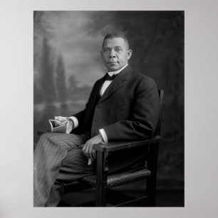 Poster Booker T. Washington Retrato de Harris e Ewing