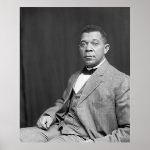 Poster Booker Taliaferro Washington: Educador Negro