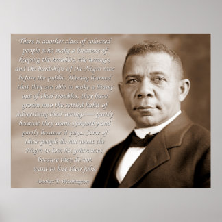 Poster Booker Washington Race