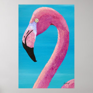 Poster Boom Te Flamingo - Por Just Dahl