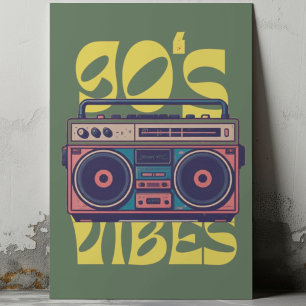 Poster Boombox de 90 anos