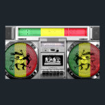 Póster boombox de reggae<br><div class="desc"></div>