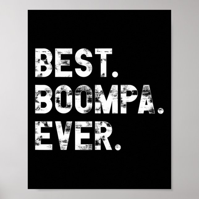 Poster Boompa Eternamente Engraçado Presente Para Boompa (Frente)