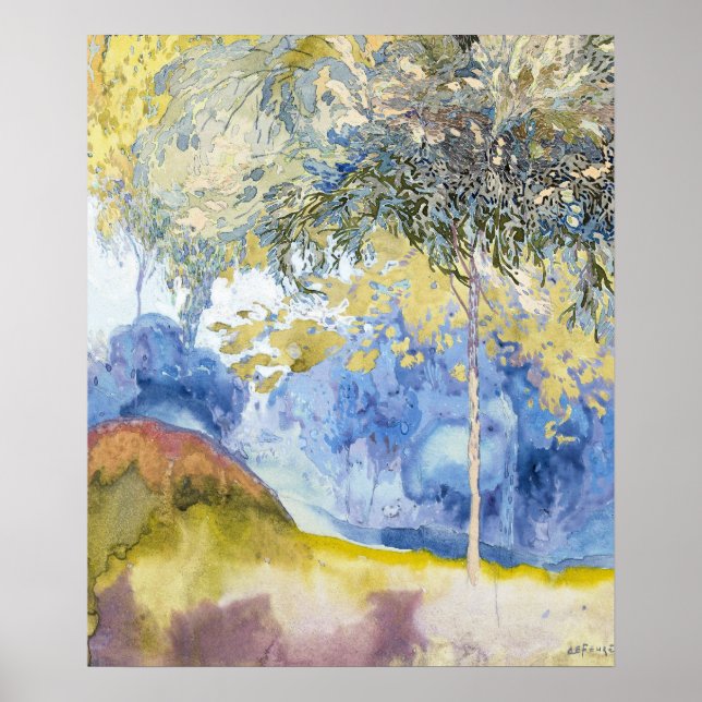 Poster Boomrijk Landschap por George de Feure (Frente)