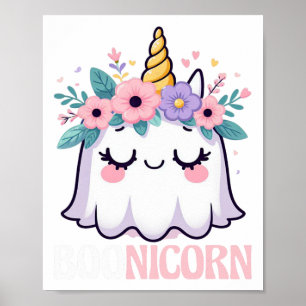 Poster Boonicorn Unicorn Ghost Halloween Men