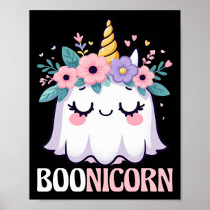 Poster Boonicorn Unicorn Ghost Halloween Men