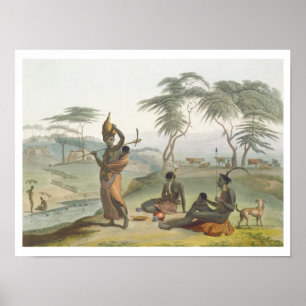 Póster Boosh Wannahs, chapeia 8 'do cenário africano e d