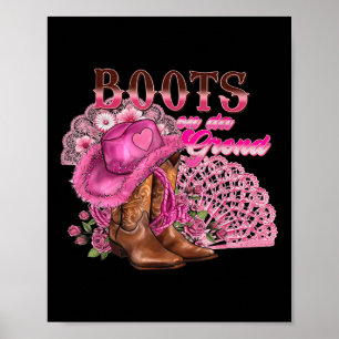 Poster Boot No Ground Dancing Western Cowgirl Counter