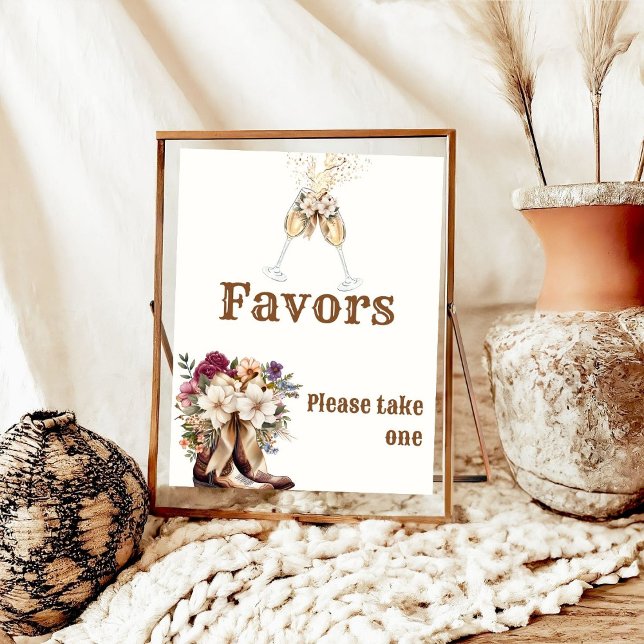 Poster Boots & Bubble Boho - Favoritos do Chá de panela o (Criador carregado)