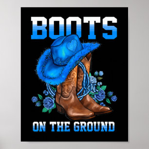 Poster Boots On Ground Country Western Cowboy