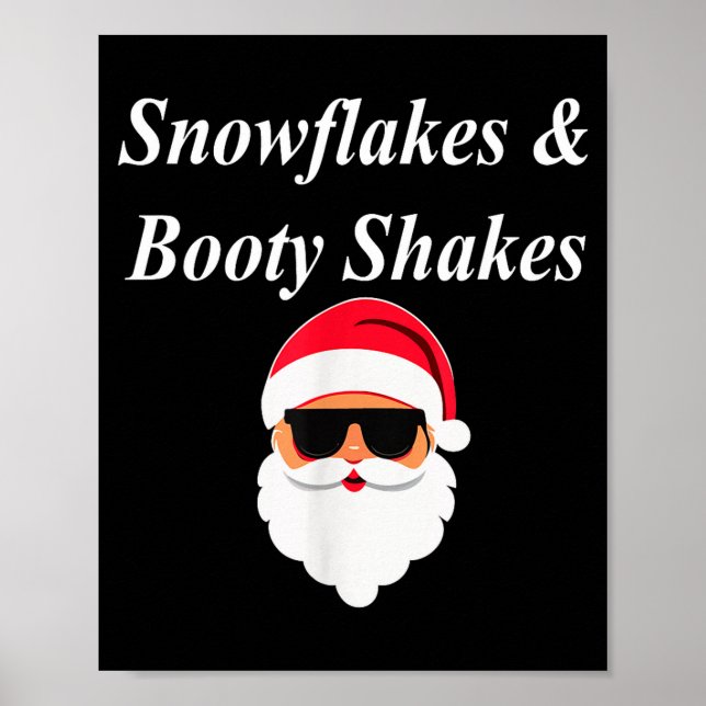 Poster Booty Shake Christmas Funny Naughty Dirty Raunchy  (Frente)