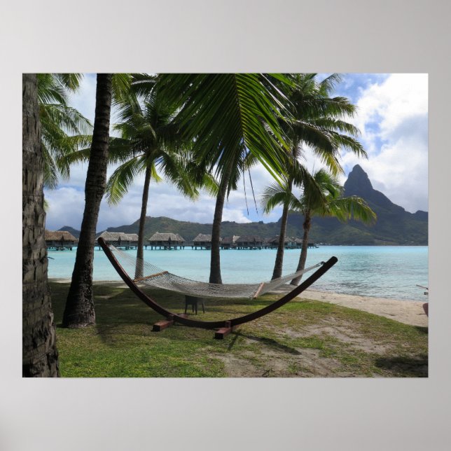 Poster Bora Bora hammock (Frente)